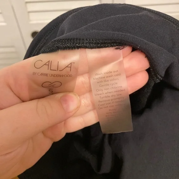 Calia By Carrie Underwood Green Jacquard High Rise Leggings Size Small - Picture 9 of 10